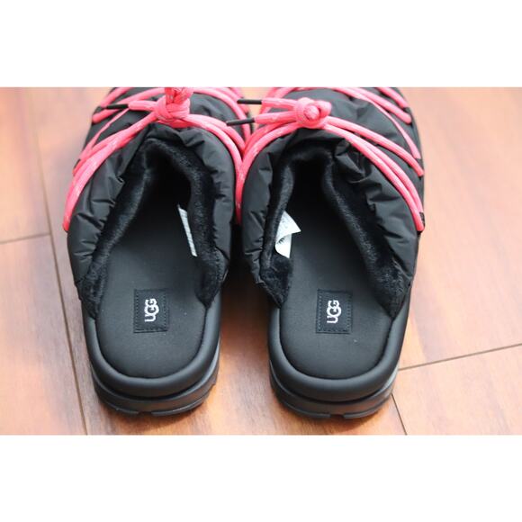 UGG Puffer Slippers Sz 8 - Black - Picture 3 of 4